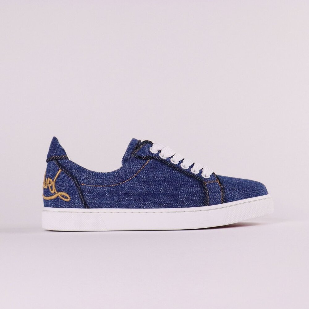 AUTHENTIC CHRISTIAN LOBOUTIN ELO LOUBI ORLATO FLAT SNEAKERS